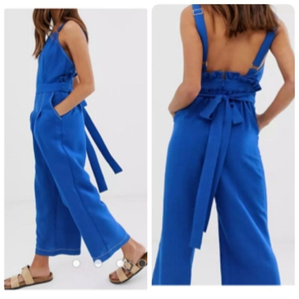 Moon River Blue Jumpsuit